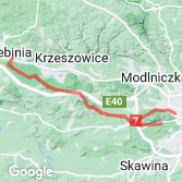Mapa Rajd Rowerowy Kraków - Trzebinia 2014